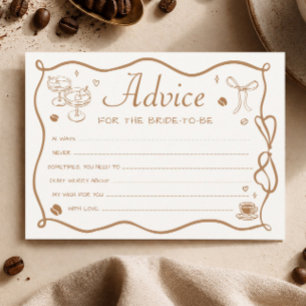 Tarjeta de Consejos para Despedida de Soltera 'El 