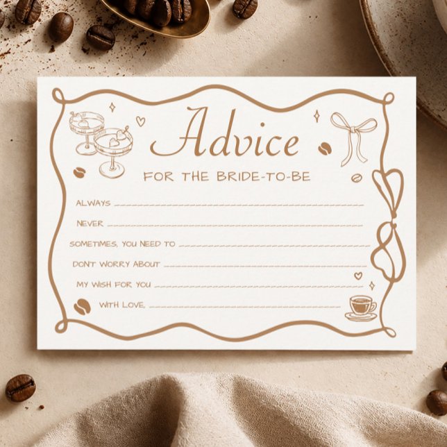 Tarjeta de Consejos para Despedida de Soltera 'El  (Subido por el creador)