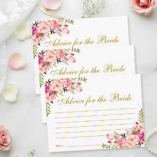 Tarjeta de Consejos para Fiesta de Despedida de So