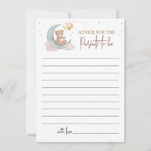 Tarjeta de consejos para futuros padres Luna arrib