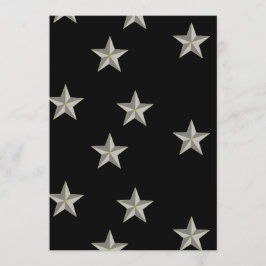 Tarjeta De Consejos Patrón de estrellas grises en negro