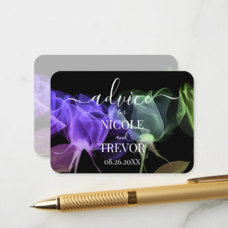 Tarjeta De Consejos Personaliza: Flores de Rayos X Bonitas Consejos de