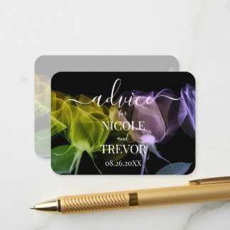 Tarjeta De Consejos Personaliza: Flores de Rayos X Bonitas Consejos de