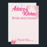 Tarjeta De Consejos Personaliza Tu Propia Boda Minimalista Moderna y E<br><div class="desc">Personaliza Tu Propia Tarjeta de Boda con Monograma de Novia y Novio Minimalista Moderna y Elegante</div>