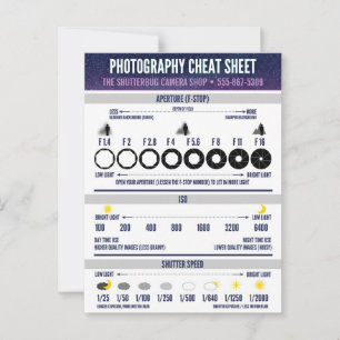 Tarjeta De Consejos Personalizado de hojas de cálculo fotográficas