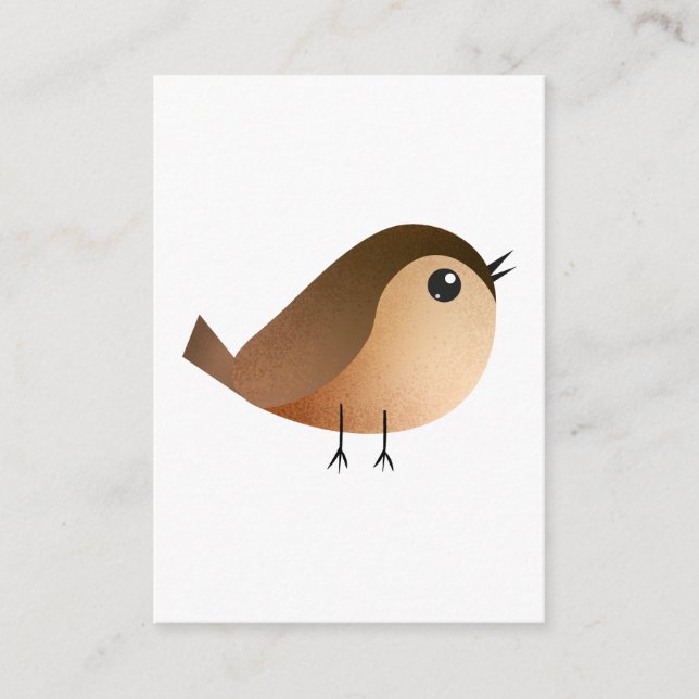 Tarjeta De Consejos Personalizado de pájaro de Sparrow (Anverso)