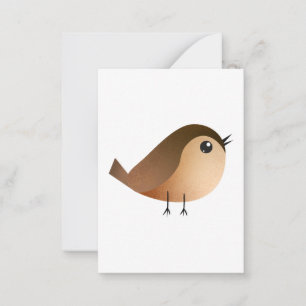 Tarjeta De Consejos Personalizado de pájaro de Sparrow