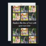 Tarjeta De Consejos Personalizar el collage de fotos y el Funda de tex<br><div class="desc">Personalizar el collage de fotografías y el texto</div>