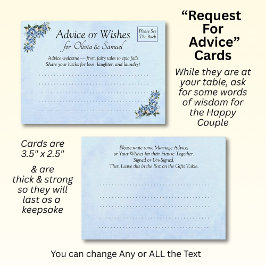 Tarjeta De Consejos Petición de Pistas para el Matrimonio - 