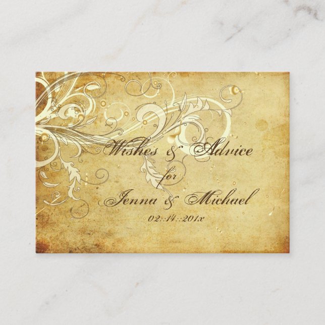 Tarjeta De Consejos PixDezines remolinos de crema antiguos pozo de los (Anverso)