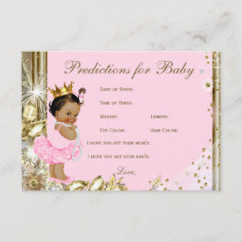 Tarjeta De Consejos Predicciones y consejos de chicas para padres Baby
