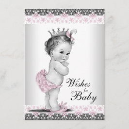 Tarjeta De Consejos Princess for Baby Card Baby Girl Shower