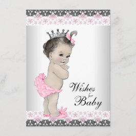 Tarjeta De Consejos Princess for Baby Card Baby Shower
