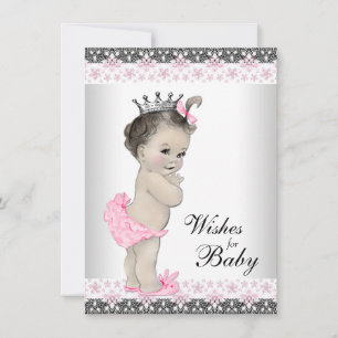 Tarjeta De Consejos Princess for Baby Card Baby Shower