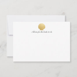 Tarjeta De Consejos Relieve metalizado dorado Seashell Faux | Asesoram