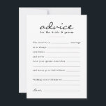 Tarjeta De Consejos Rellenar el día de la boda floral de acuarela en b<br><div class="desc">Añada una divertida actividad para sus invitados en su día de boda con estas tarjetas de consejo de estilo completo para la pareja feliz. Cambie fácilmente la redacción haciendo clic en "personalizar" o manténgalo tal como está. El fondo está decorado con una acuarela floral que combina con el resto de...</div>