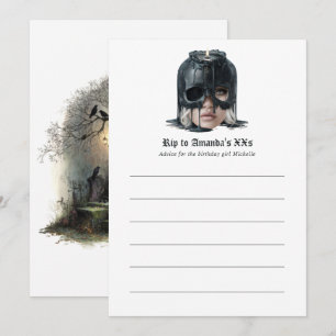 Tarjeta De Consejos "RIP a Mi ___ Edad" Cumpleaños Gótico