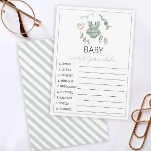 Tarjeta De Consejos Ropa de eucalipto de baño de bebé