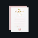 Tarjeta De Consejos ROSA Boda acuarela<br><div class="desc">¡Hecho para ti!</div>