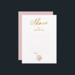 Tarjeta De Consejos ROSA Boda acuarela<br><div class="desc">¡Hecho para ti!</div>