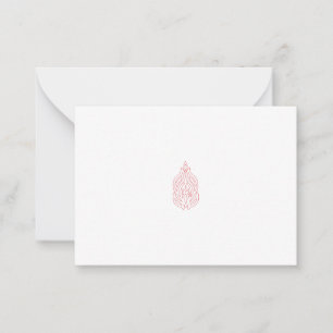 Tarjeta De Consejos Rosa Brumosa, Caoba Brillante, Diseño Decorativo