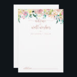 Tarjeta De Consejos Rosa Gold Spring Boda Floral<br><div class="desc">Este rosa boda floral de primavera dorada es perfecto para un boda rústico. El diseño presenta una riqueza de peonías coloridas y follaje verde, cuidadosamente agrupadas en ramos encantadores, inspirando la belleza natural. Estas tarjetas son perfectas para un boda, una ducha de novia, una ducha de bebé, una fiesta de...</div>
