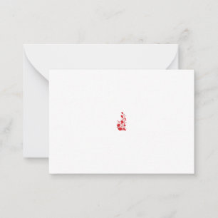 Tarjeta De Consejos Rosa más loca, diseño floral Thunderbird