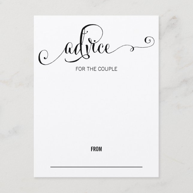 Tarjeta De Consejos Rustic Modern We Do Script Boda Advance Card (Anverso)