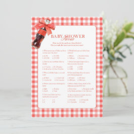 Tarjeta De Consejos She Is Ready to Pop Red Trivia Game Card