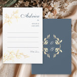 Tarjeta De Consejos Sinfonía floral eterna en Boda azul<br><div class="desc">La flor atemporal "Tarjeta de Consejos" captura los momentos que florecen. Delicadas flores pastel para los bodas de temporada con un toque atemporal que seguro se quedará con el estilo mucho después del último baile. Son una gran alternativa de libro de visitas para una ducha de novia, una fiesta de...</div>