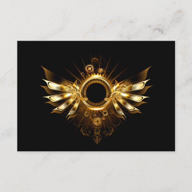 Tarjeta De Consejos Steampunk wings (Anverso)