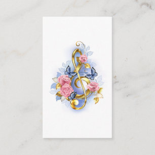 Tarjeta De Consejos Treble arrecife con rosas rosas rosas rosas