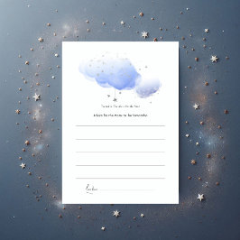 Tarjeta De Consejos Twinkle Twinkle Little Star Baby Shower