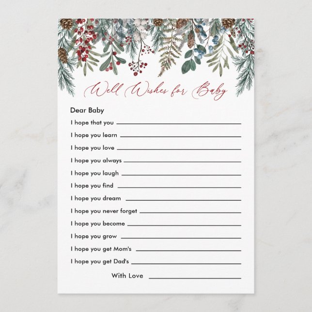 Tarjeta De Consejos Un Baby Shower Feliz Desearía Un Juego De Bebés (Anverso)