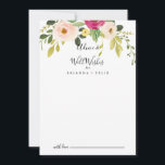 Tarjeta De Consejos Verdor Boda floral rosa Rubor Floral<br><div class="desc">Este verde boda floral rosa de color rosa ideal para un boda sencillo. El diseño presenta peonías pintadas a mano ilustradas hermosas, rosadas, amarillas y amarillas con follaje verde. Estas tarjetas son perfectas para un boda, una ducha de novia, una ducha de bebé, una fiesta de graduación y más. Personalice...</div>