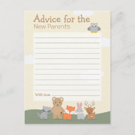 Tarjeta De Consejos Woodland "Advice"