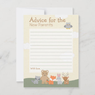 Tarjeta De Consejos Woodland "Advice"