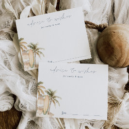 Tarjeta de consejos y deseos de Baby Shower para n