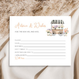 Tarjeta de Consejos y Deseos del Mercado