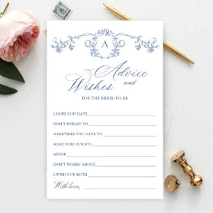 Tarjeta de consejos y deseos florales de Grace Orn