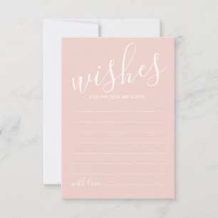 Tarjeta de consejos y deseos para Bodas de guiones