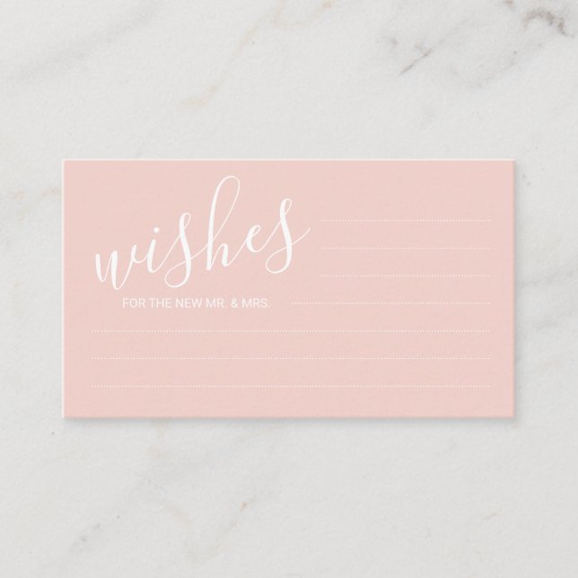 Tarjeta de consejos y deseos para Bodas de guiones (Anverso)