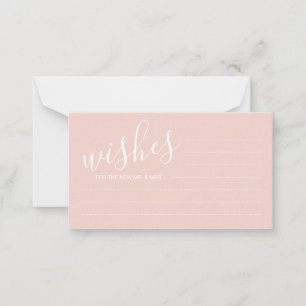 Tarjeta de consejos y deseos para Bodas de guiones