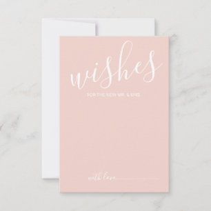 Tarjeta de consejos y deseos para Bodas de guiones