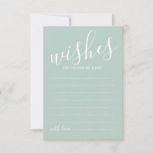 Tarjeta de consejos y deseos para Bodas de guiones