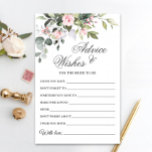 Tarjeta de consejos y deseos para eucalipto de col<br><div class="desc">Tarjeta de Consejos y Deseos Eucalyptus de Acuarela. Personalice con la novia el nombre y la fecha de la ducha. Para una mayor personalización,  haga clic en el enlace "personalizar adicional". Si necesitas ayuda,  ponte en contacto conmigo,  por favor.</div>