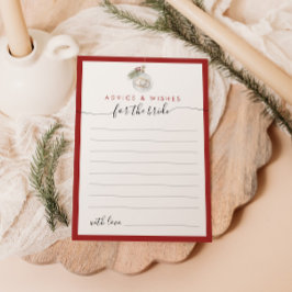 Tarjeta de Consejos y Deseos para Ornamentos de Na