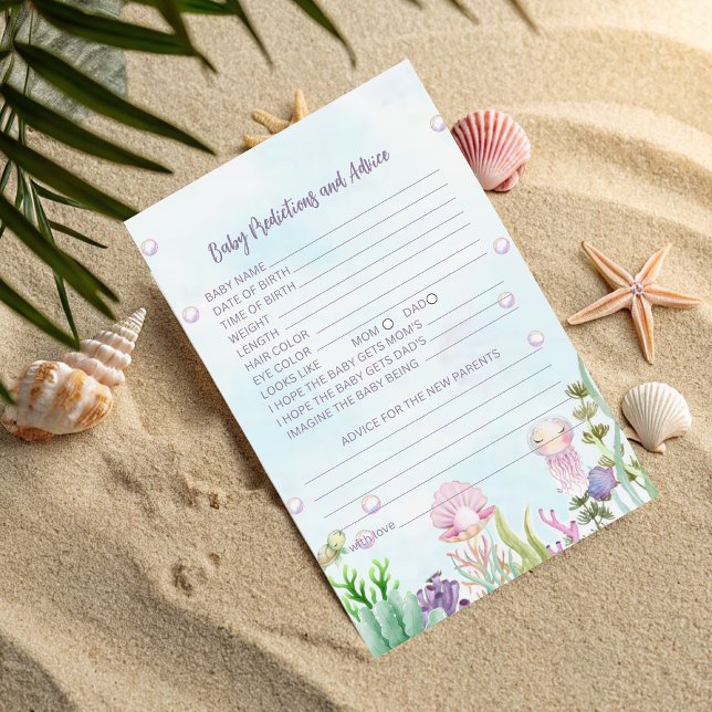 Tarjeta de consejos y predicciones para bebés - Pe (Subido por el creador)