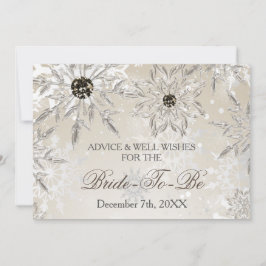 tarjeta de consejos y saludos para la ducha de nov