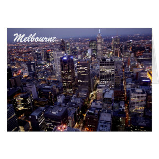 Tarjeta de construcción de perfil aéreo Melbourne